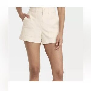 Universal Thread High Waist Cream Shorts